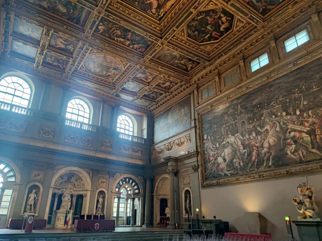 Salone dei Cinquecento in Palazzo Vecchio a Firenze